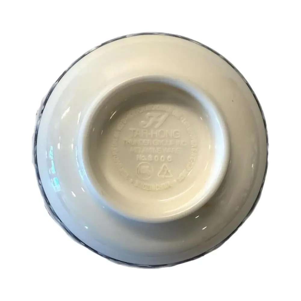 Thunder Group TAR-HONG Melamine 4.5” Rice Bowl – Blue & White